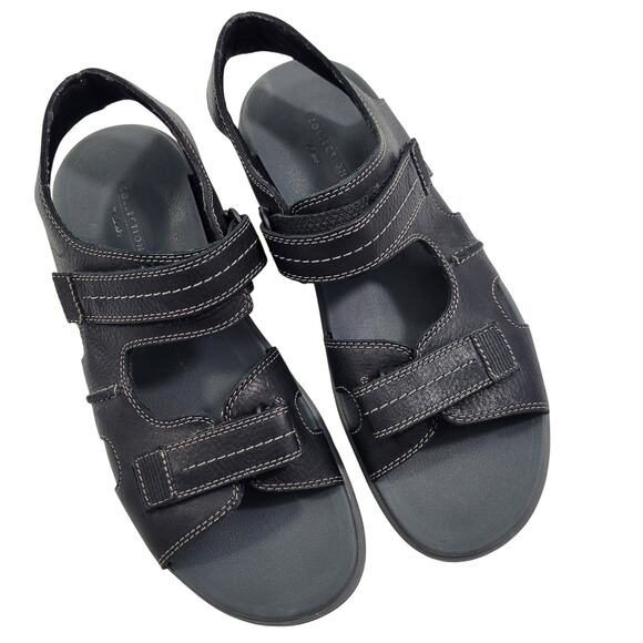 Clarks Men\'s Brixby Shore Black Sandals Size 13M 11223-1S6